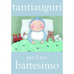 Biglietto di auguri "Tanti auguri per il tuoi battesimo" (LUI) Le Nasute