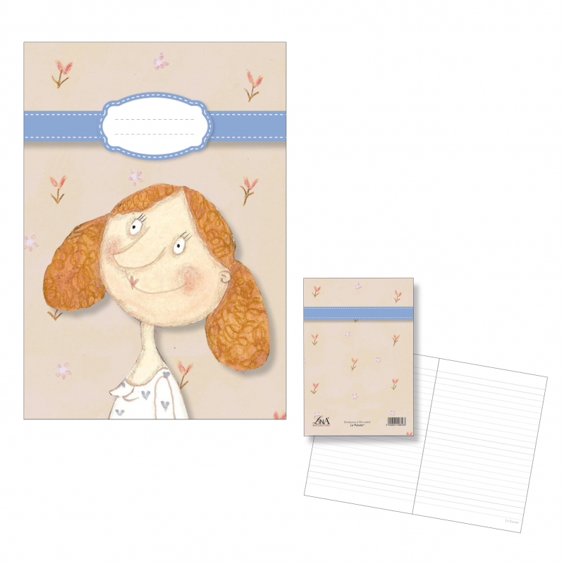 Quaderno Mio A6 a righe battuta a secco "Nasuta beige" Le Nasute Quaderno Mio A6 a righe battuta a secco "Nasuta beige" Le Nasute