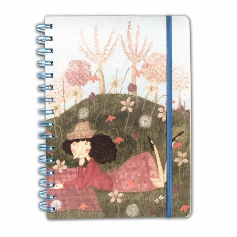 design vaso di fiori 120 pagine a righe e nastro di seta Quaderno A5 con copertina rigida dimensioni 210 mm x 148 mm design vaso di fiori 120 pagine a righe e nastro di seta Quaderno A5 con copertina rigida dimensioni 210 mm x 148 mm